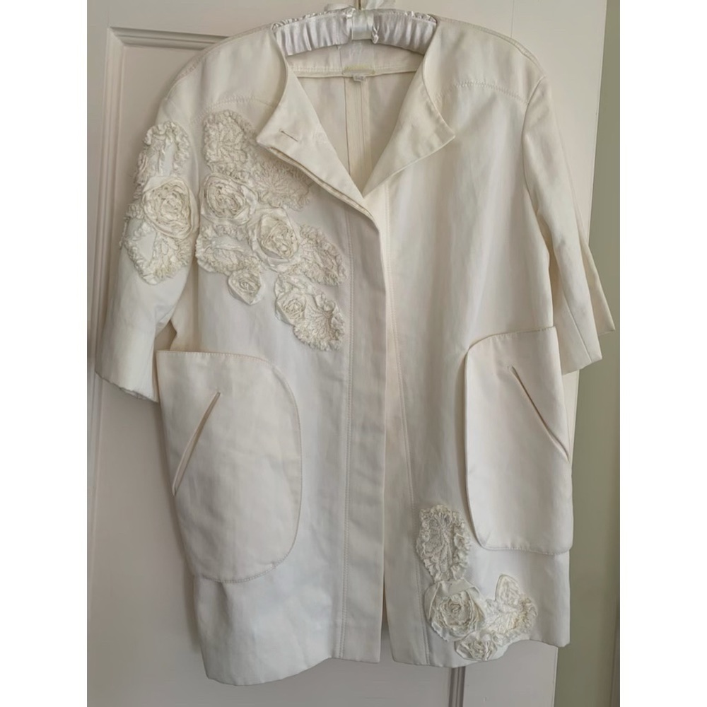 Nina Ricci oversized white coat